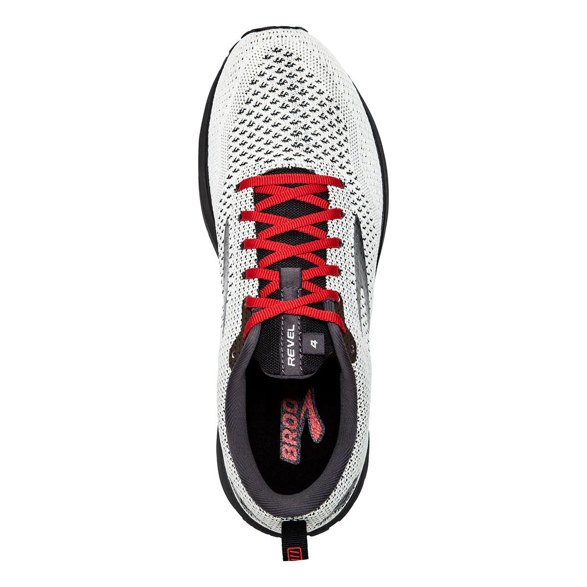 Brooks Revel 4 - White - Black - Red - Image 3