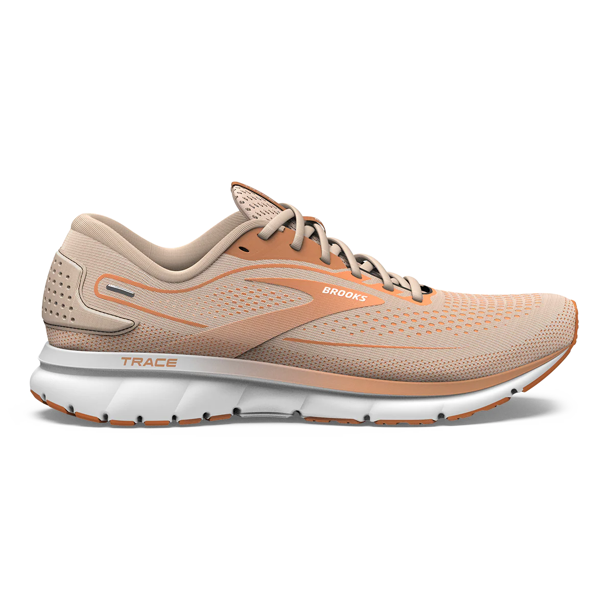 Brooks Trace 2 - Pale Peach - Tangerine - White