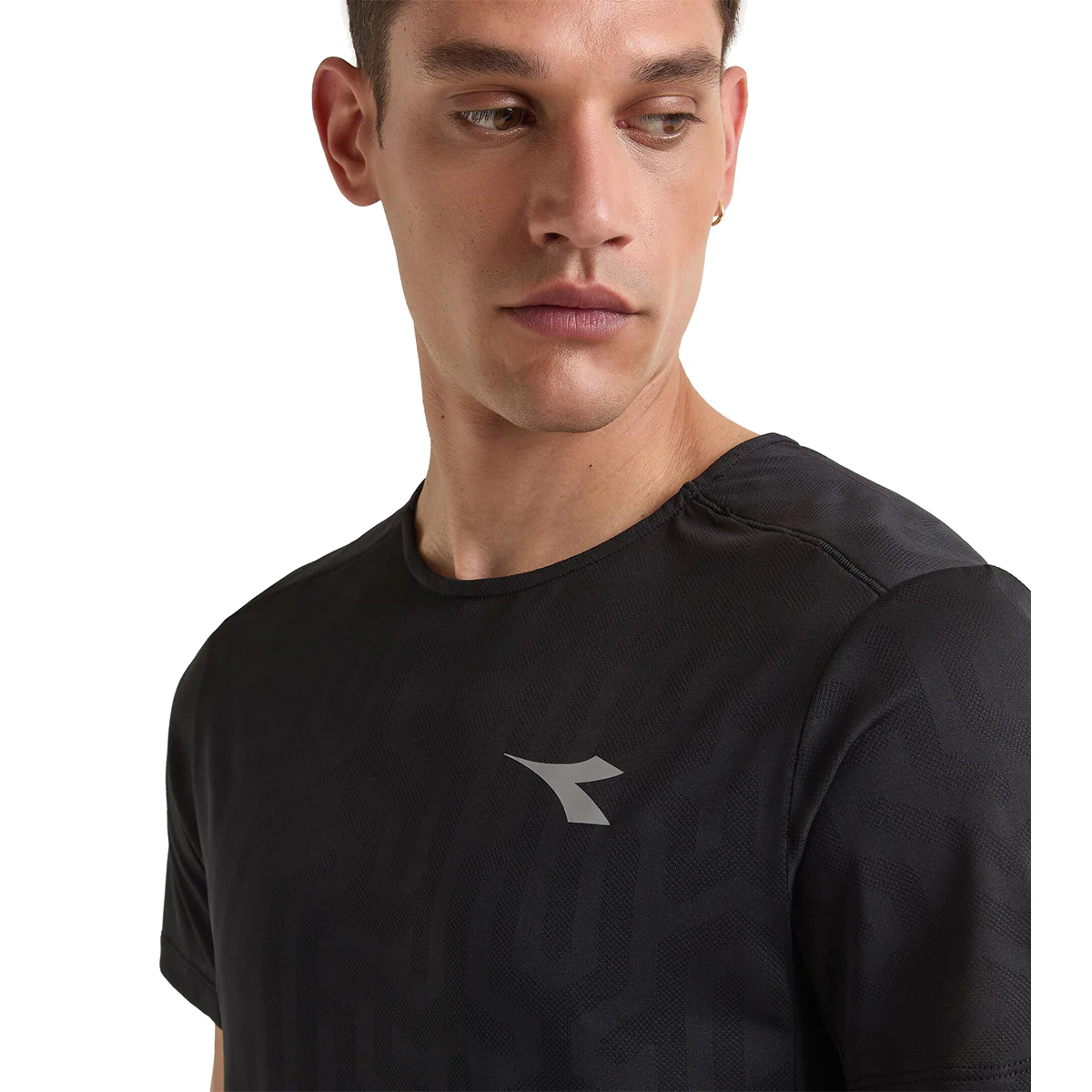 Diadora Super Light SS T-Shirt Black - Image 4