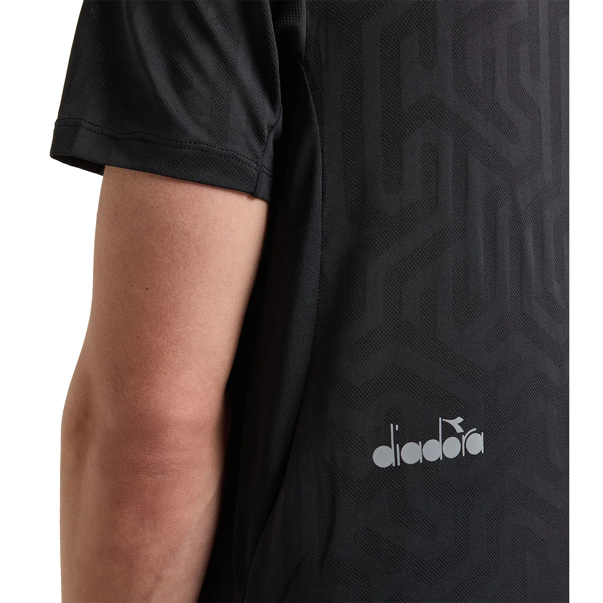 Diadora Super Light SS T-Shirt Black - Image 5