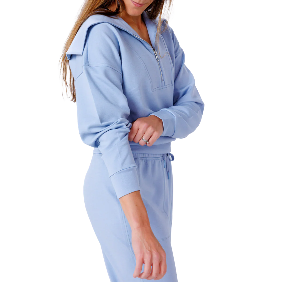 F2R Softlite Longsleeve Half Zip W Oversized Collar - Image 7