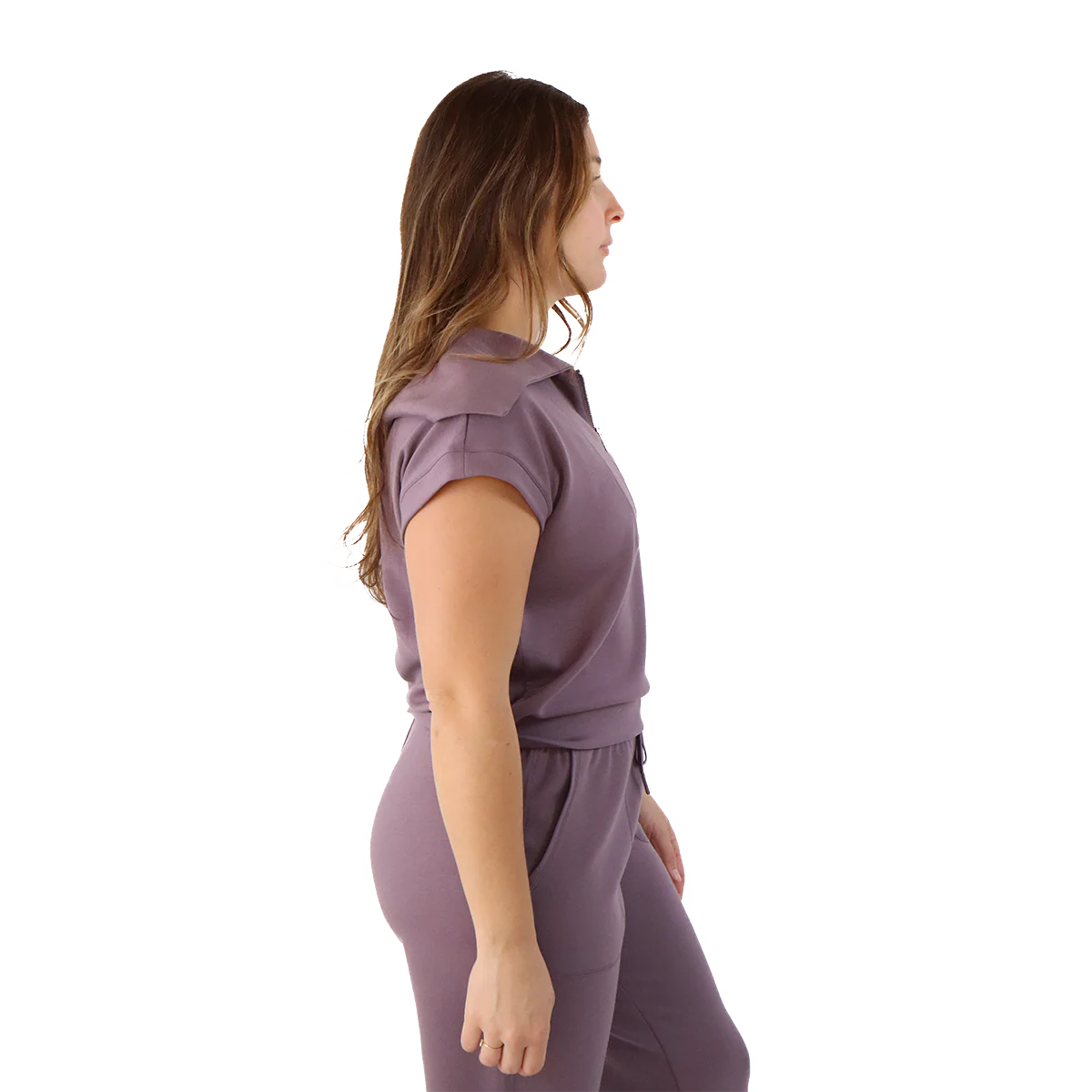 F2R Softlite Shortsleeve 1/2 Zip W Oversized Collar - Image 6