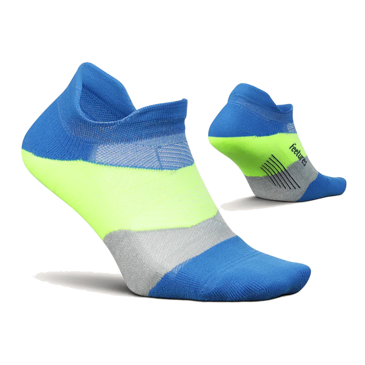 Feetures Elite Light Cushion No Show Tab - Boulder Blue - Image 2