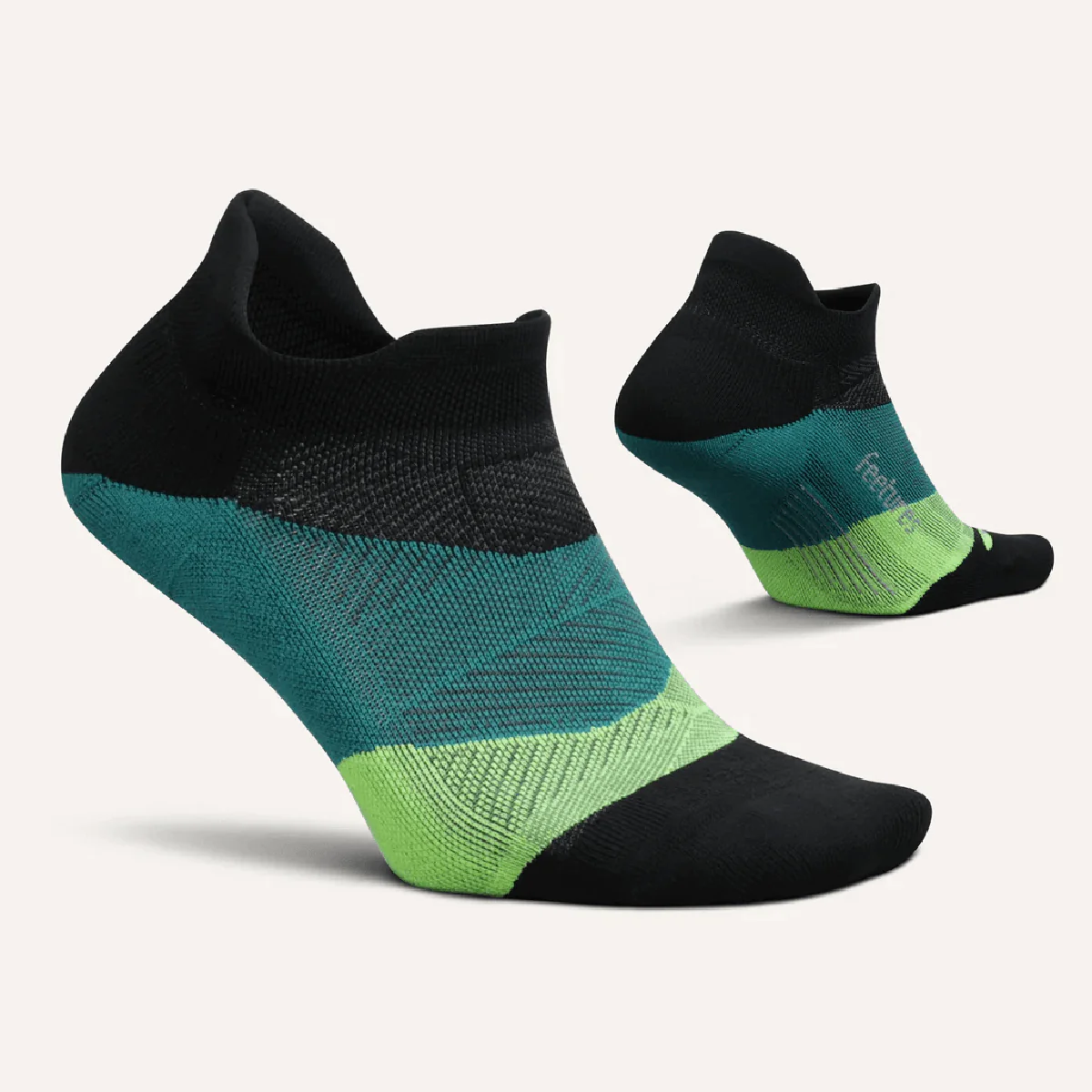 Feetures Elite Light Cushion No Show Tab - Bust Out Black - Image 2