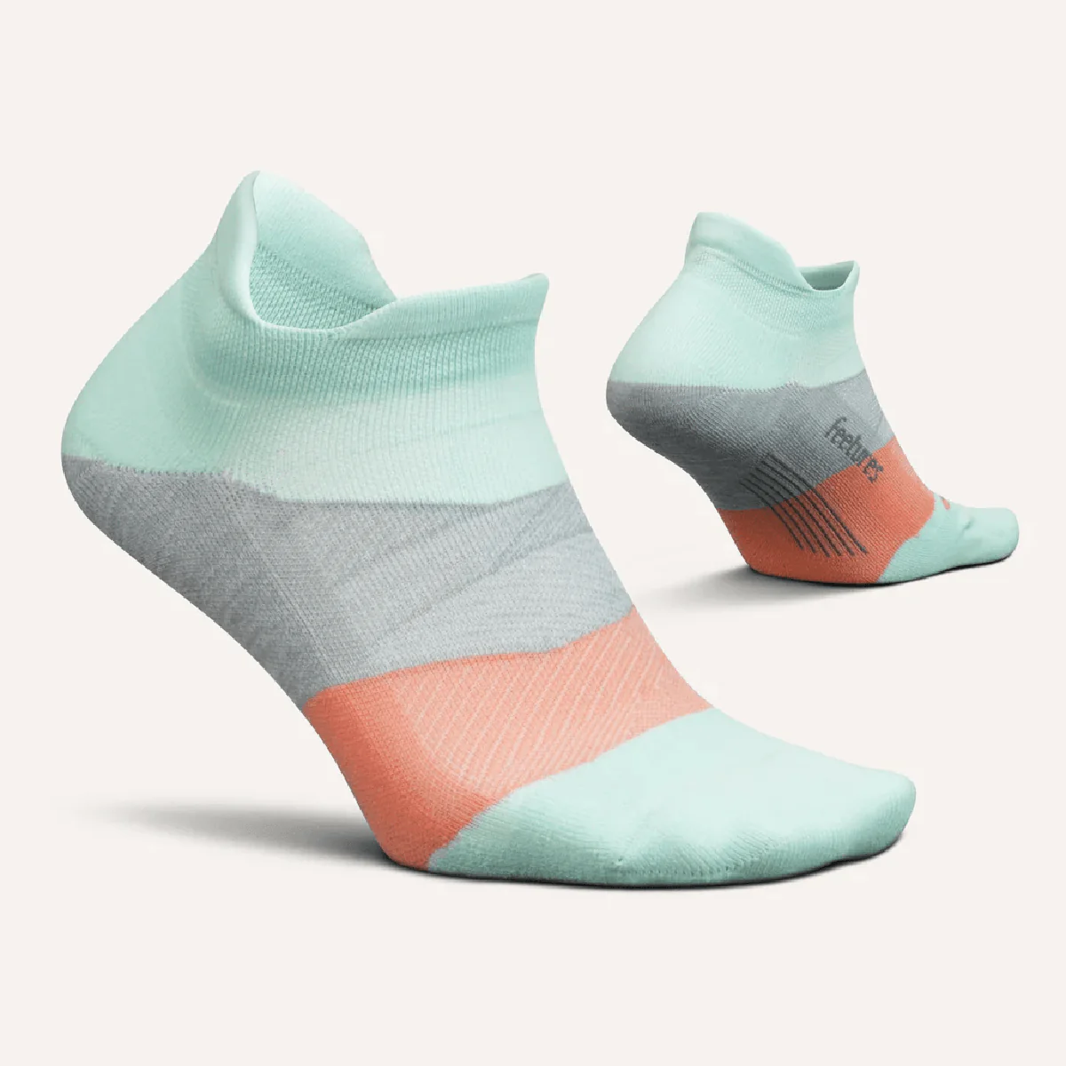 Feetures Elite Light Cushion No Show Tab - Move Aside Mint - Image 2