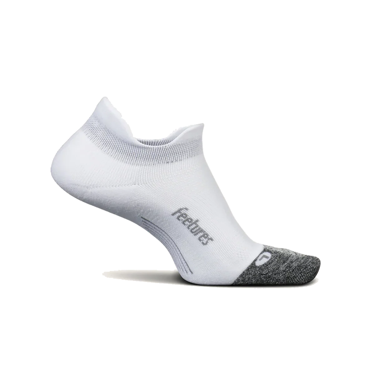 Feetures Elite Light Cushion No Show Tab - White