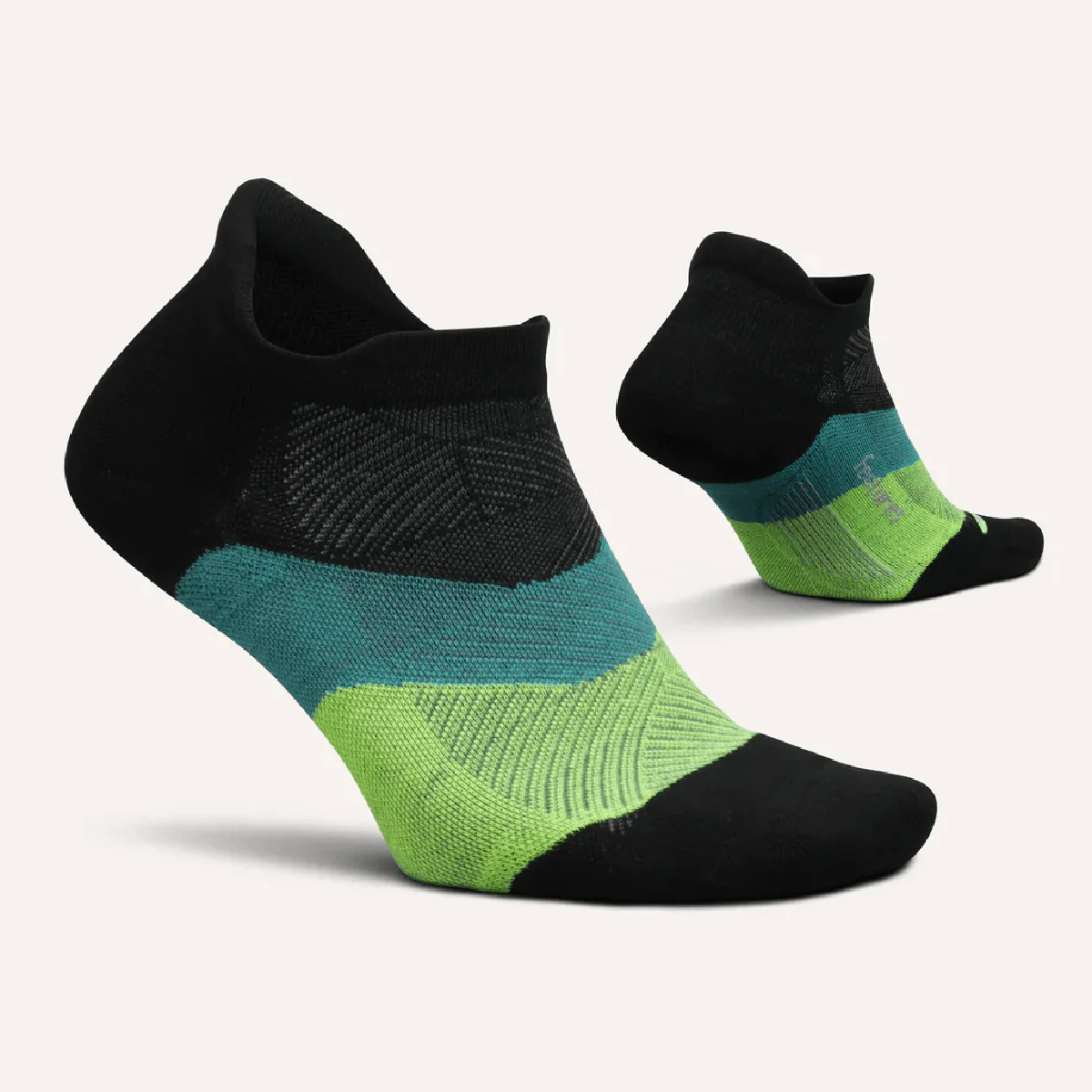 Feetures Elite Max Cushion No Show Tab - Bust Out Black - Image 2