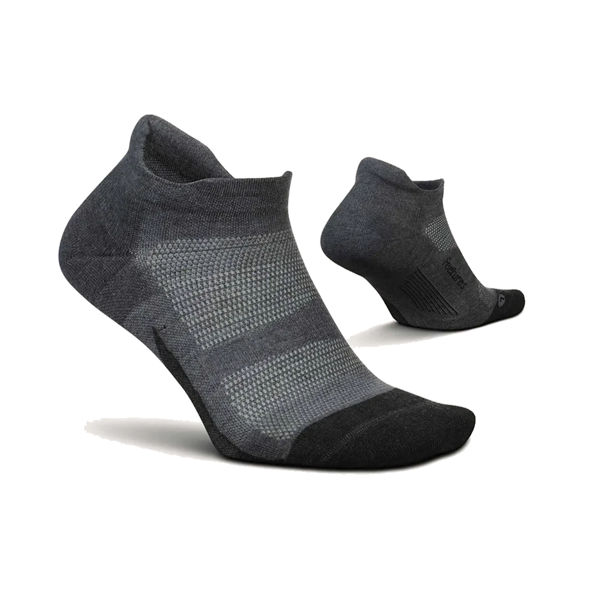 Feetures Elite Max Cushion No Show Tab - Grey - Image 2