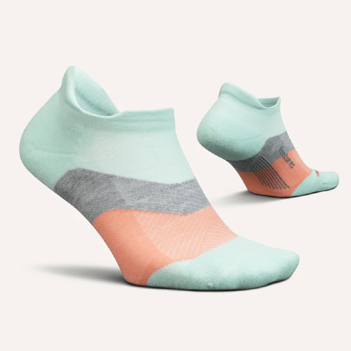 Feetures Elite Max Cushion No Show Tab - Move Aside Mint - Image 2