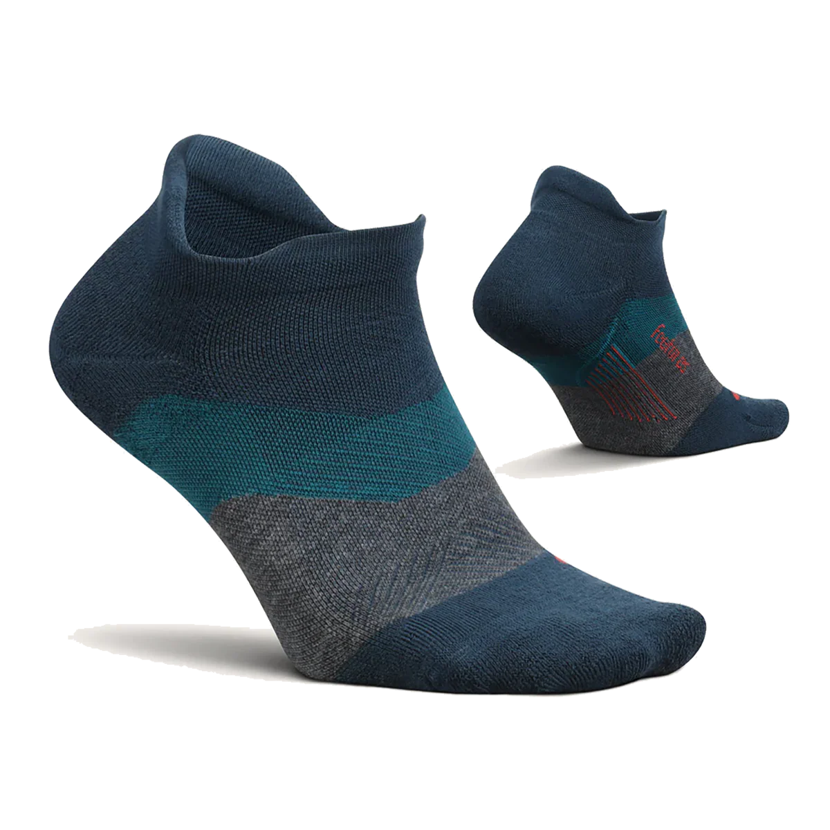 Feetures Elite Max Cushion No Show Tab - Trek Teal - Image 2