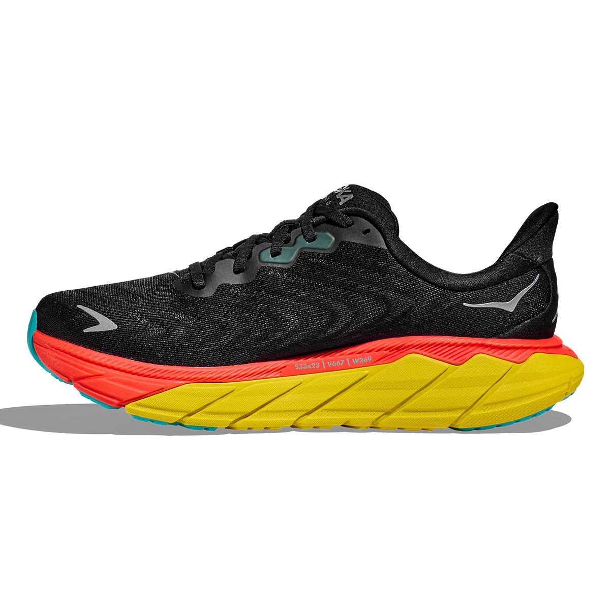 Hoka Arahi 6 - Black - Flame - Image 2