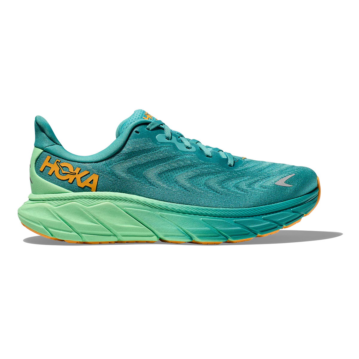 Hoka Arahi 6 - Ocean Mist - Lime Glow