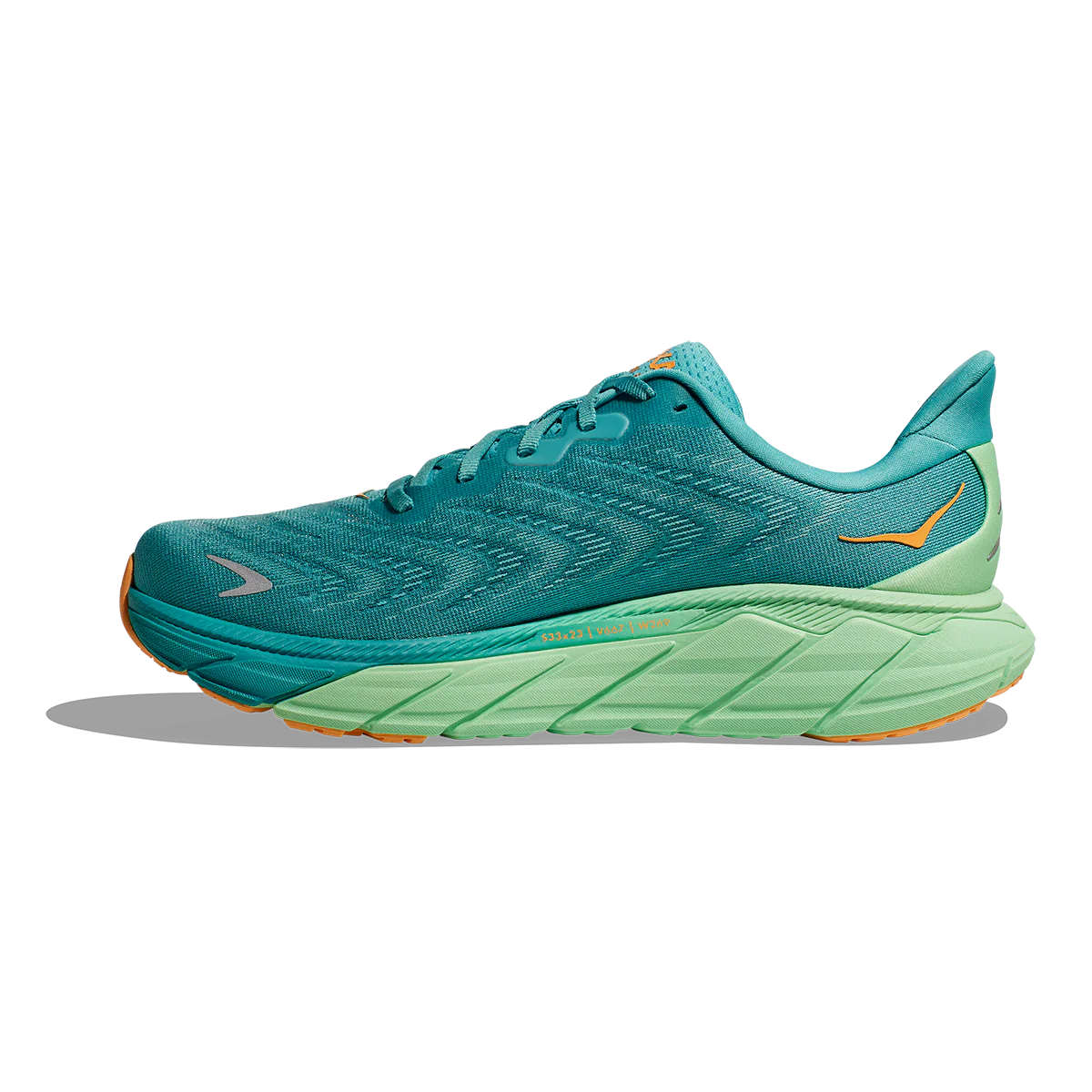 Hoka Arahi 6 - Ocean Mist - Lime Glow - Image 2