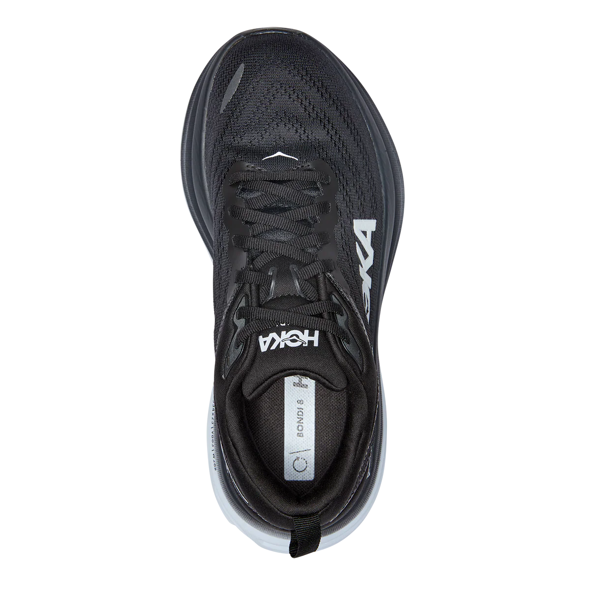 Hoka Bondi 8 - Black - White - Image 3