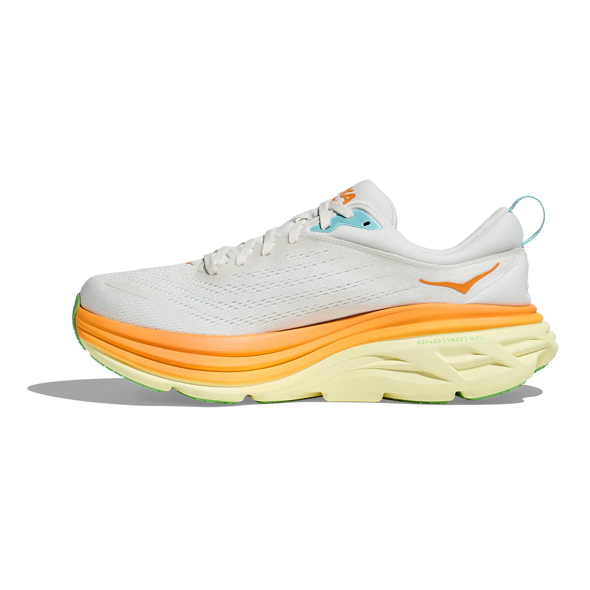 Hoka Bondi 8 - Blanc de Blanc - Solar Flare - Image 2