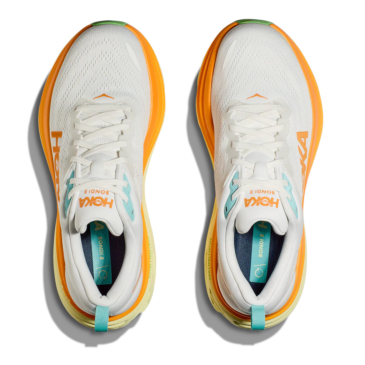 Hoka Bondi 8 - Blanc de Blanc - Solar Flare - Image 3