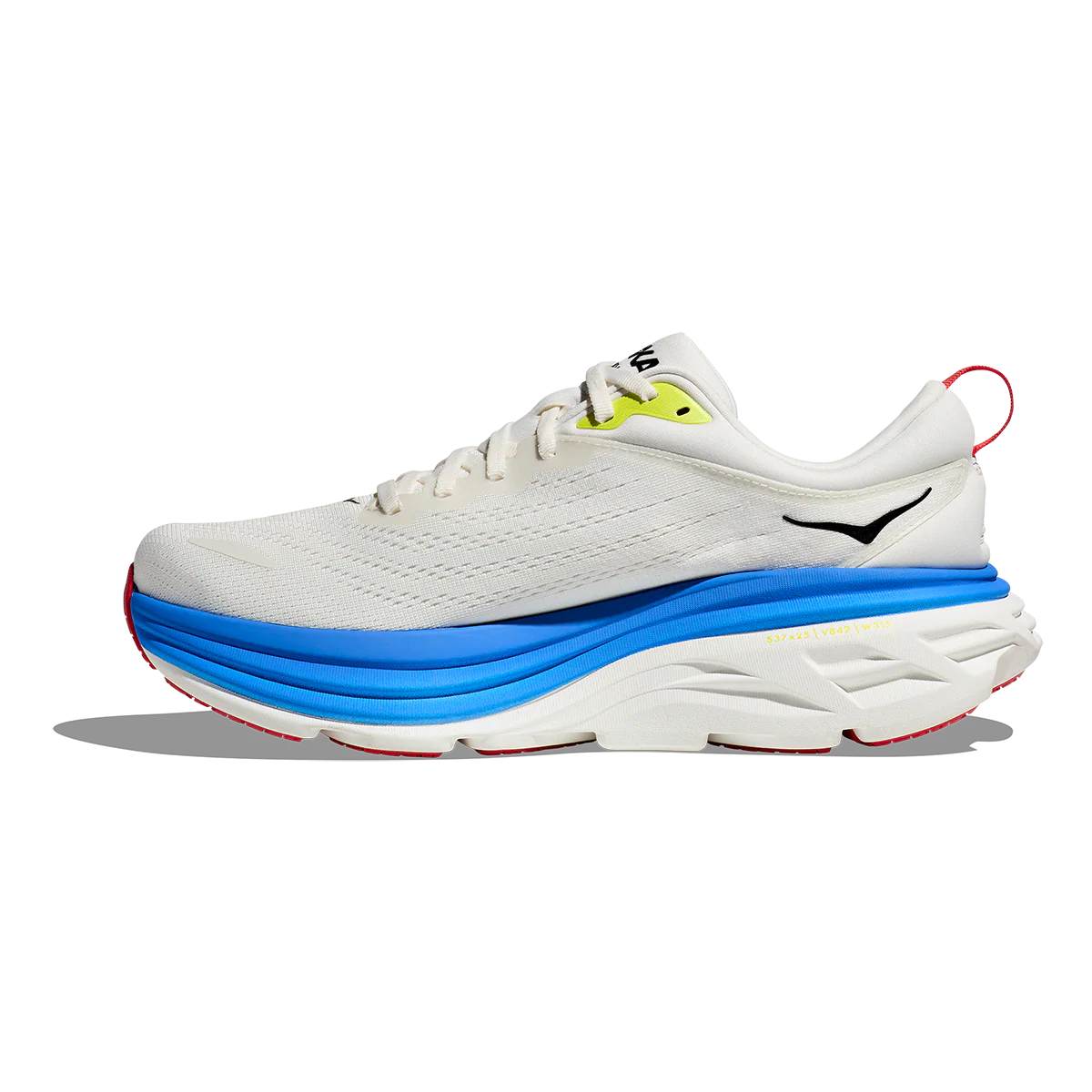 Hoka Bondi 8 - Blanc de Blanc - Virtual Blue - Image 2