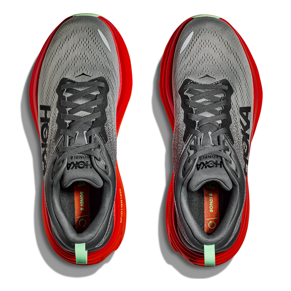 Hoka Bondi 8 - Castlerock - Flame - Image 3