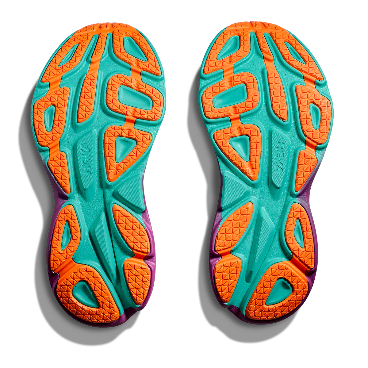Hoka Bondi 8 - Electric Aqua - Black - Image 4