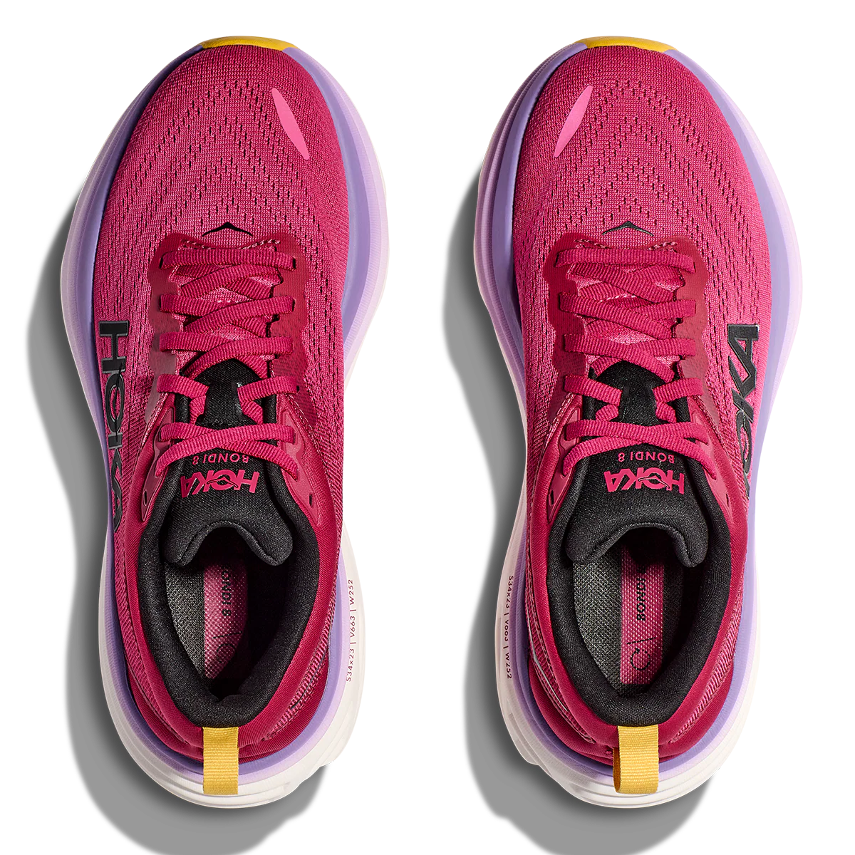 Hoka Bondi 8 - Cherries Jubilee - Pink Yarrow - Image 3