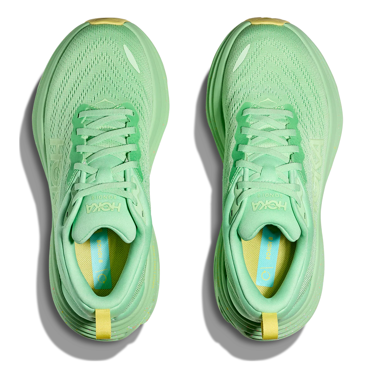 Hoka Bondi 8 - Lime Glow - Lemonade - Image 3