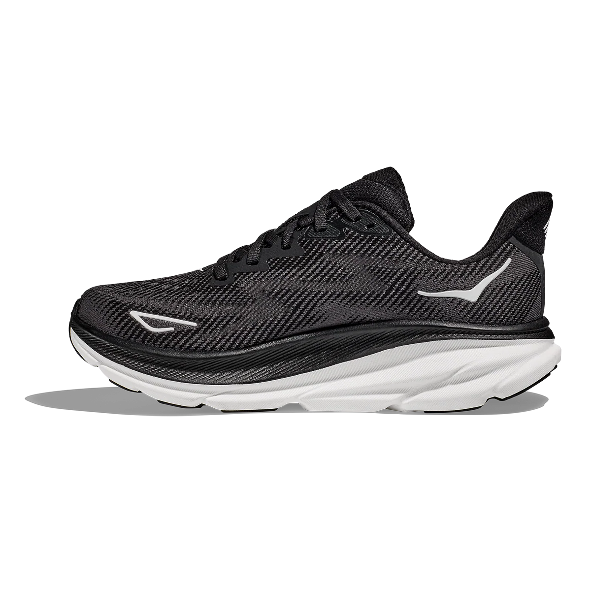 Hoka Clifton 9 - Black - White - Image 2