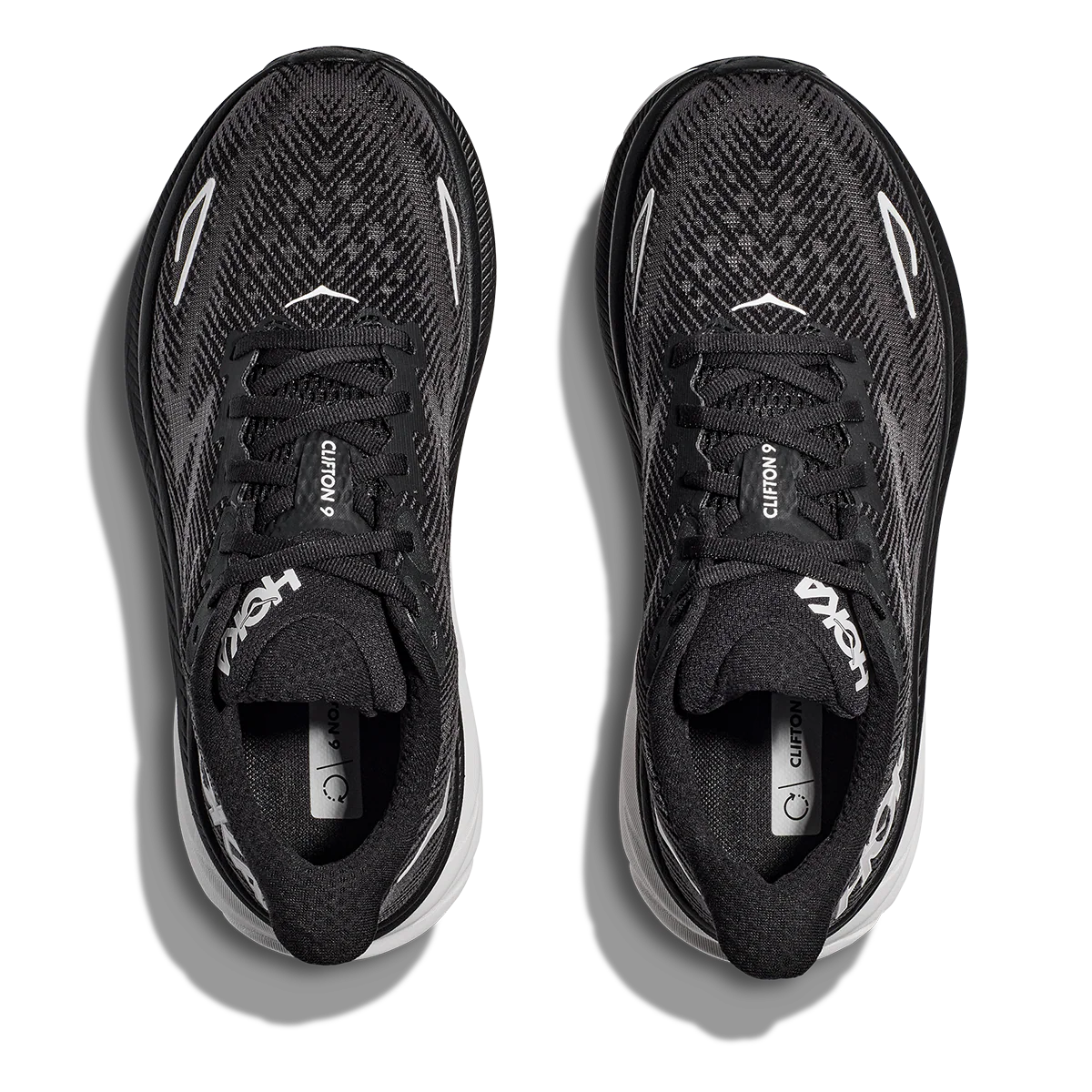 Hoka Clifton 9 - Black - White - Image 3