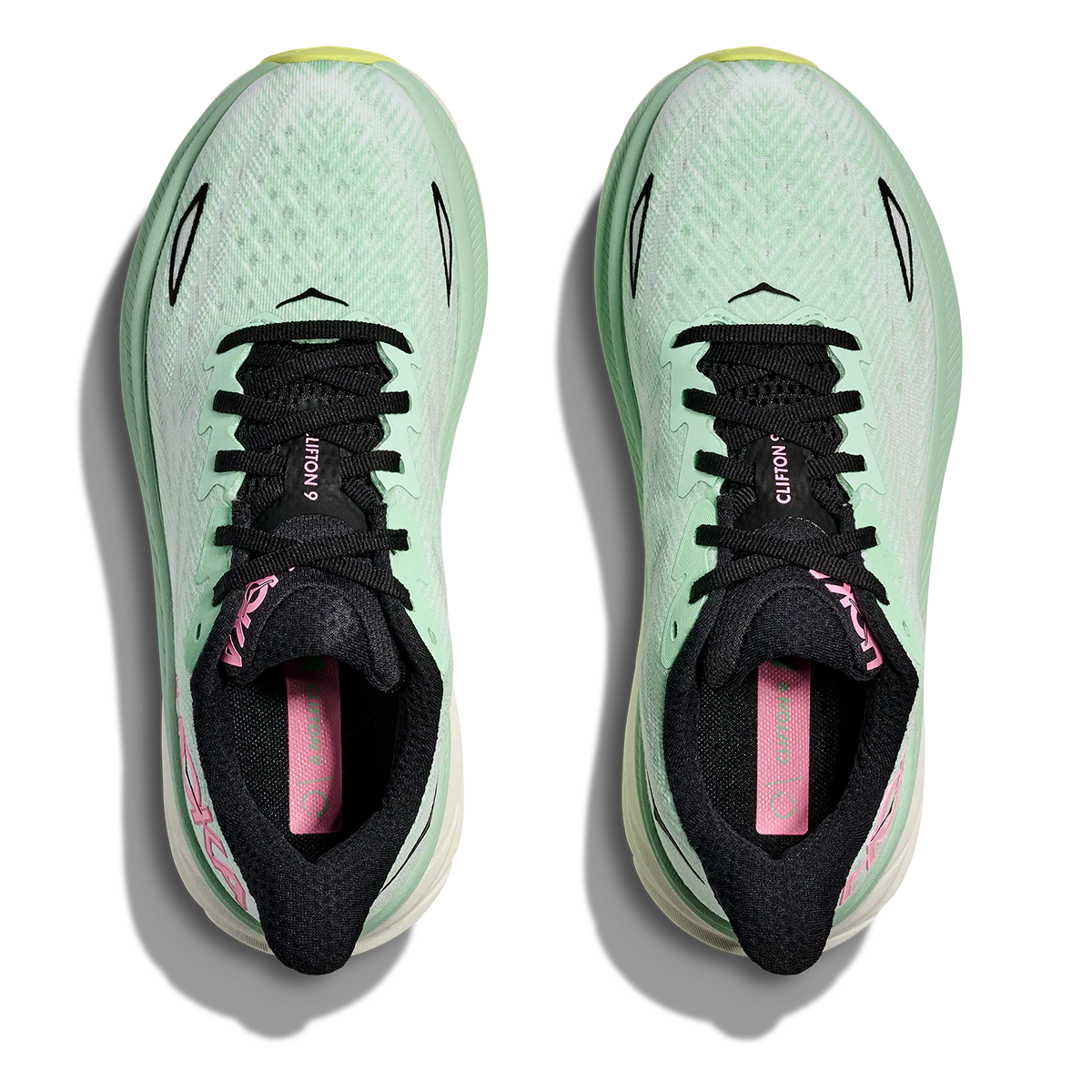 Hoka Clifton 9 - Mint Fluorite - Snow Melt - Image 3