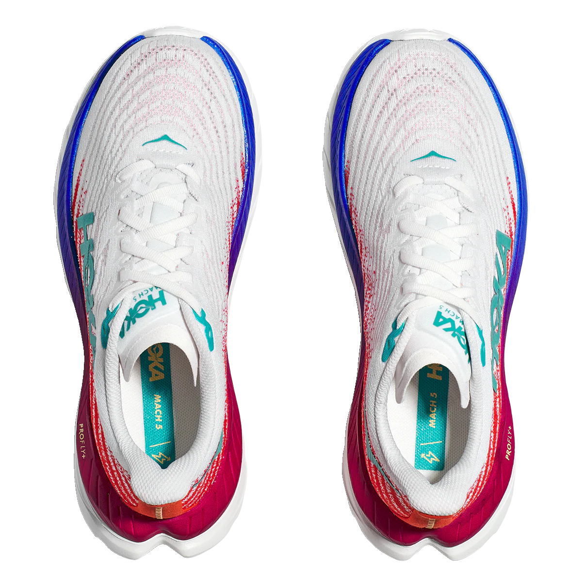 Hoka Mach 5 - White - Flame - Image 4