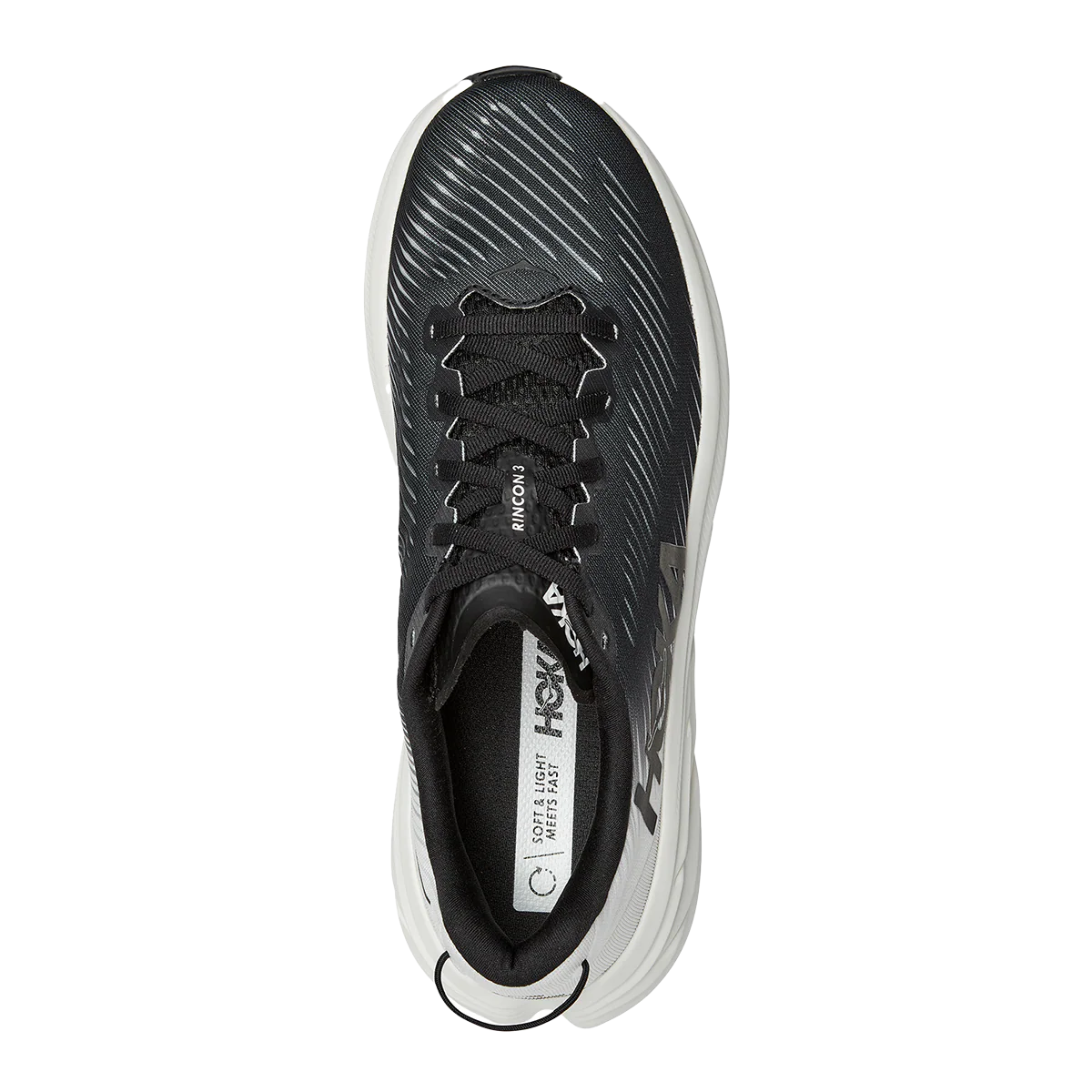 Hoka Rincon 3 - Black - White - Image 3