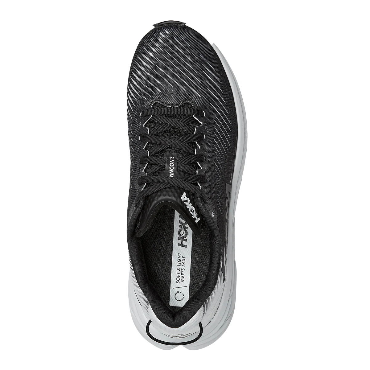 Hoka Rincon 3 - Black - White - Image 3
