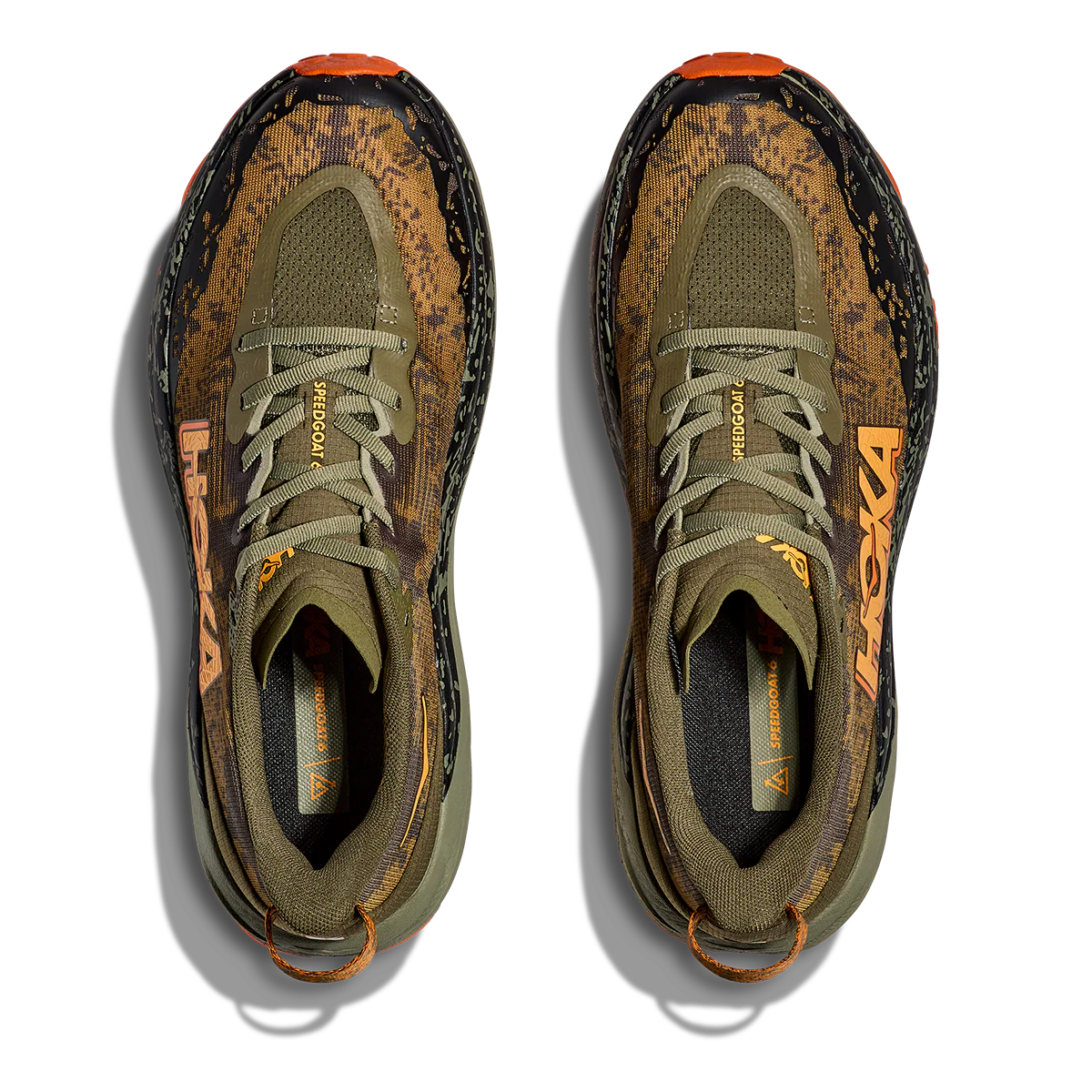 Hoka Speedgoat 6 - Antique Olive - Squash - Image 3