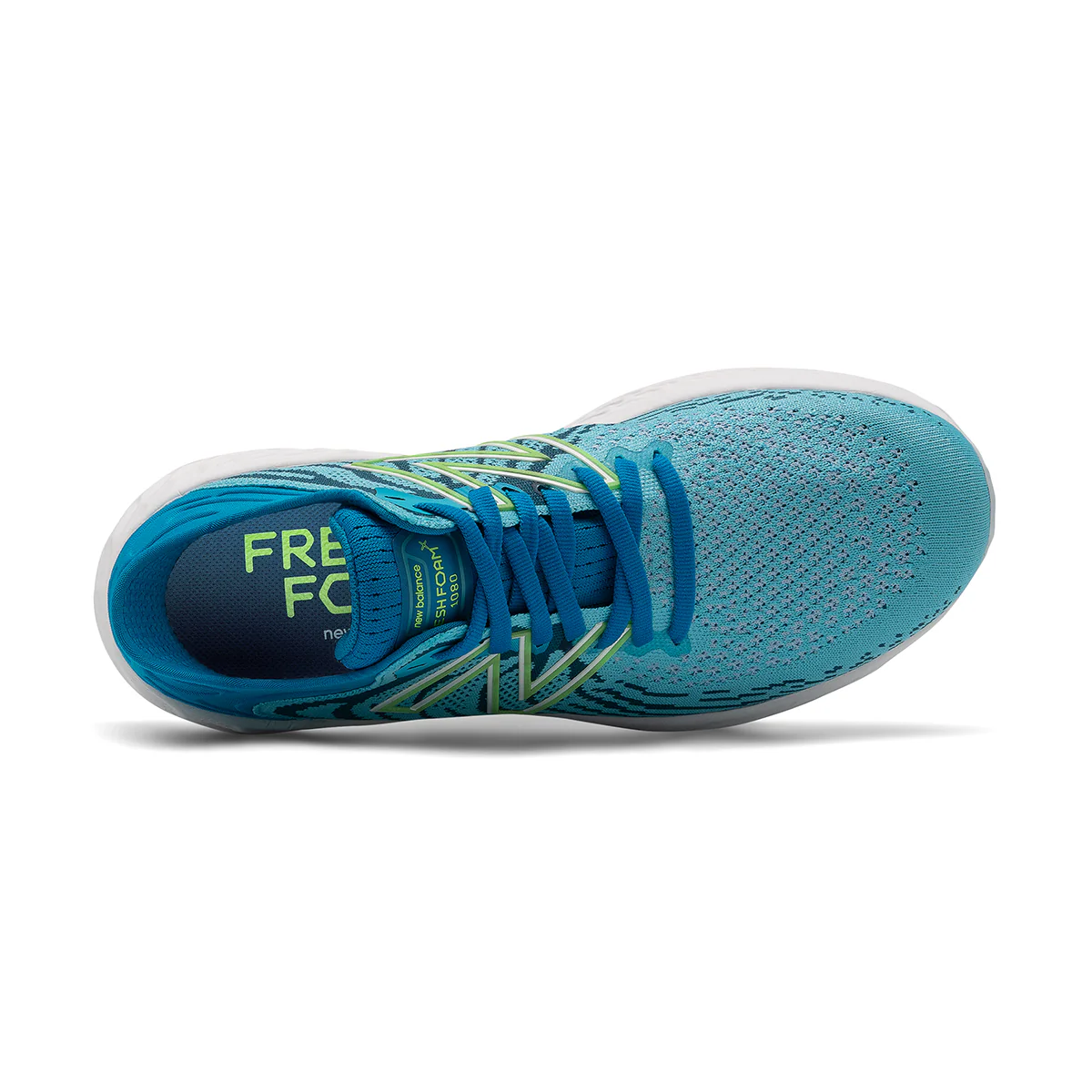 New Balance 1080 V11 - Virtual Sky - Bleached Lime Glo - Image 3