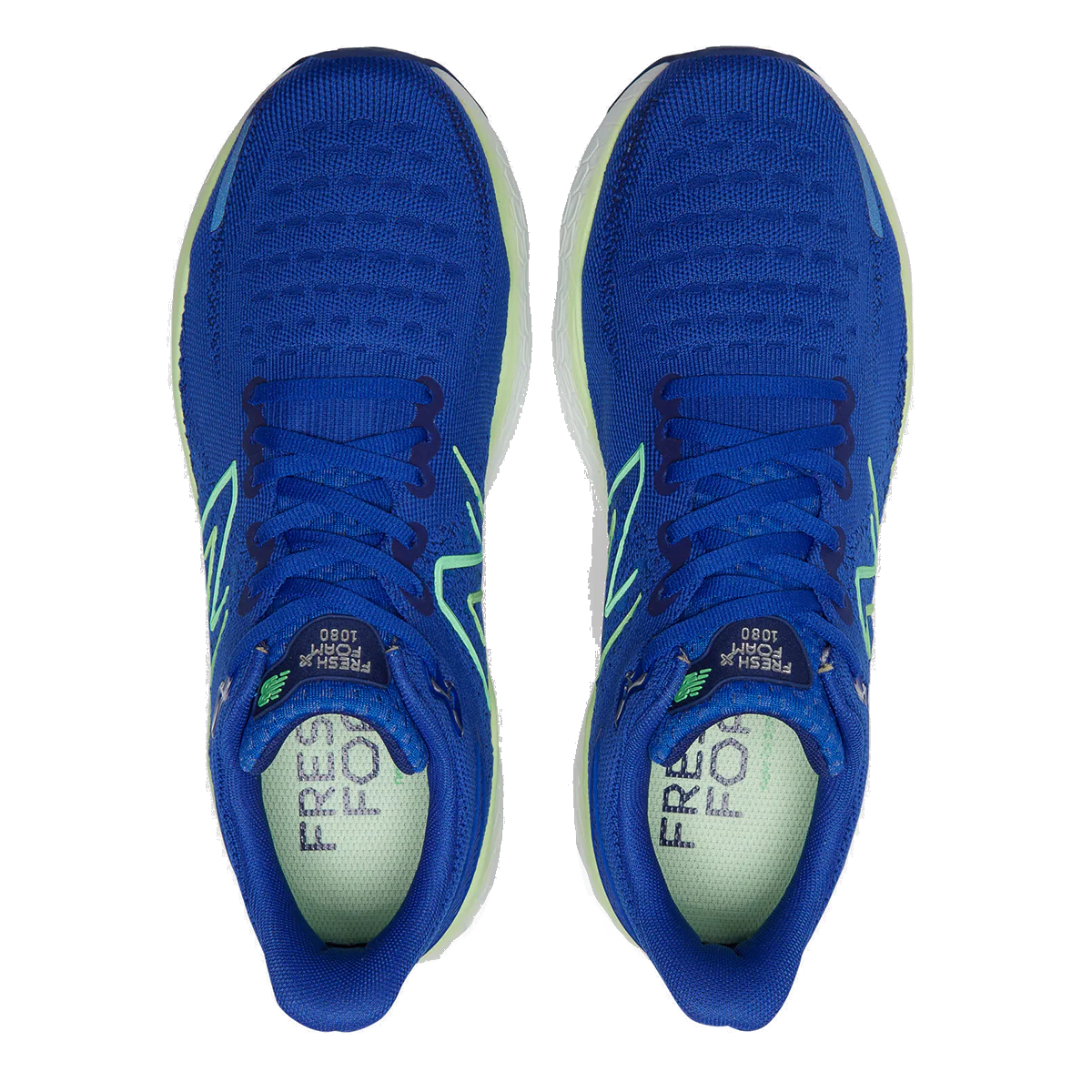 New Balance Fresh Foam X 1080 V12 - Blue - Green Apple - Vibrant Spring - Victory Blue - Image 3