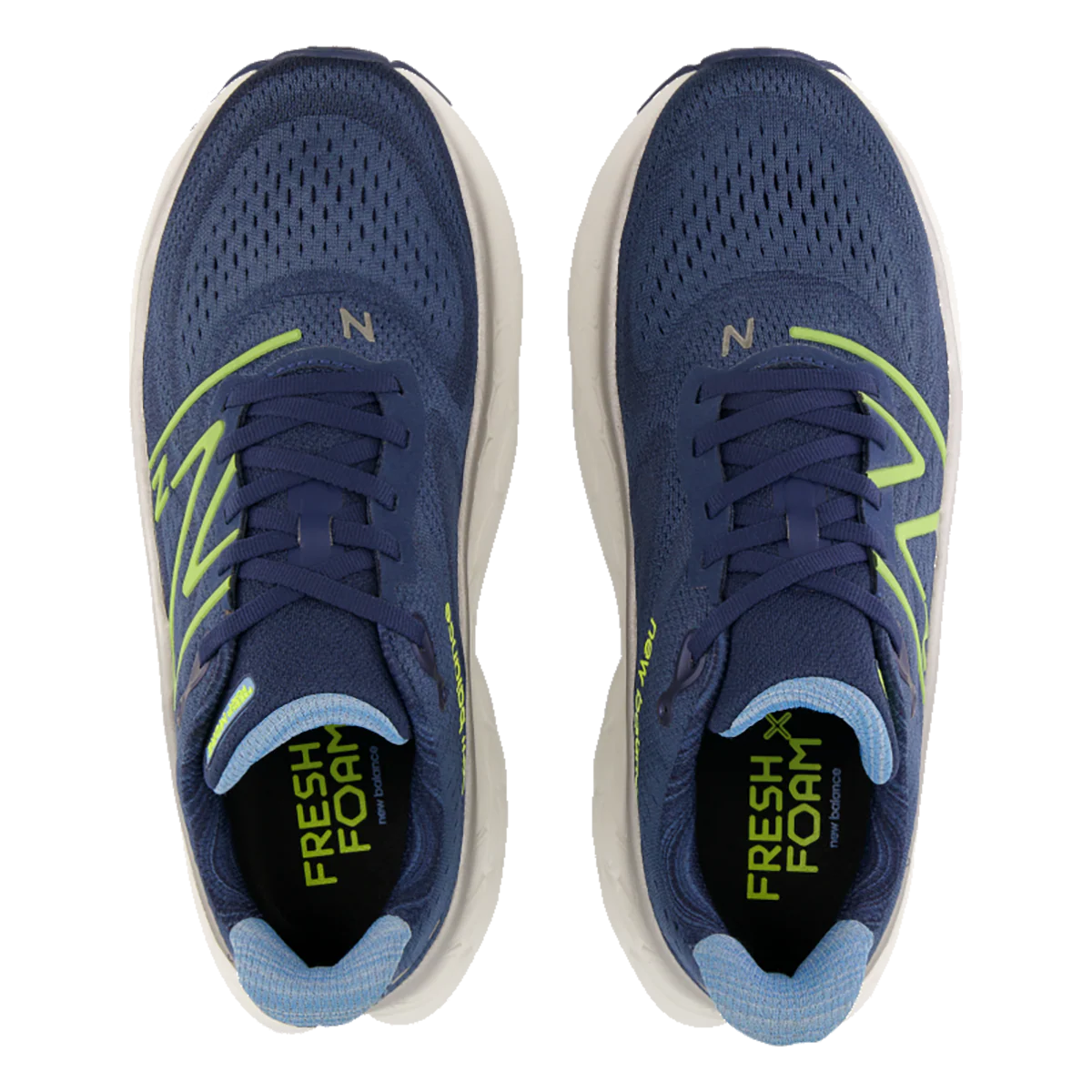 New Balance Fresh Foam X More V4 - Navy - Cosmic Pineapple - Heritage Blue - Image 3