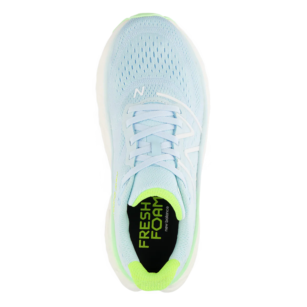 New Balance Fresh Foam X More V4 - Blue - Green Aura - White - Image 3