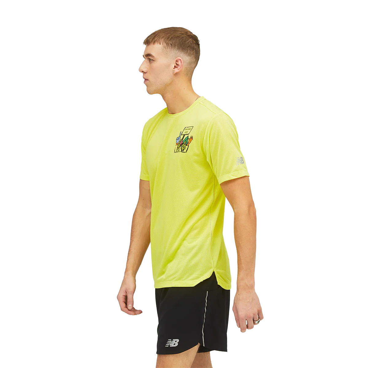 New Balance Graphic Impact Run Shortsleeve - Image 5