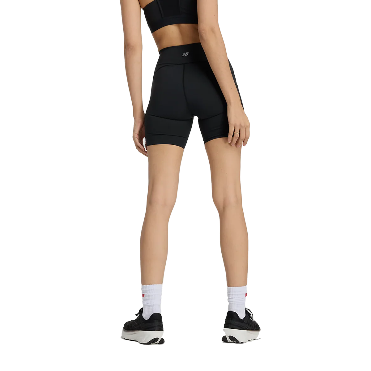 New Balance Sleek Pocket High Rise Short 6 - Image 9