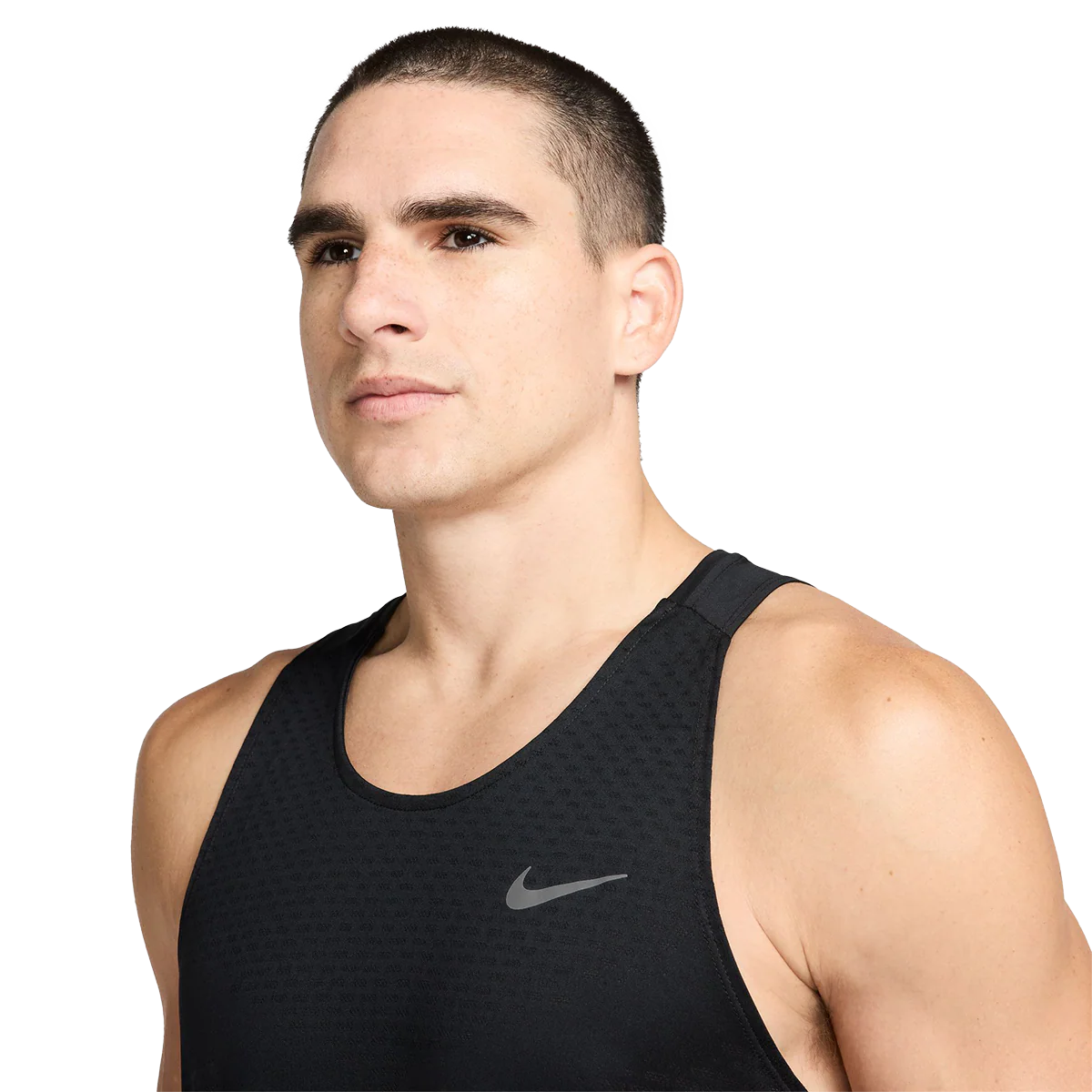 Nike Dri FIT Stride Tank Black   Grey Mens - Image 4